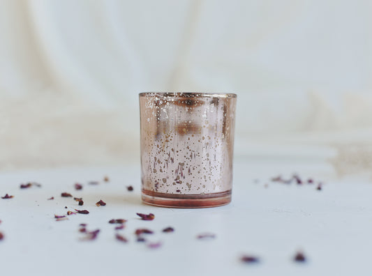 VELA METALIZADA LABRADA ROSE FRAGANCIA ROSAS